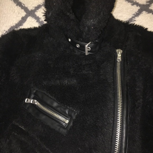 NWT Avec Les Filles teddy biker jacket - Picture 4 of 6